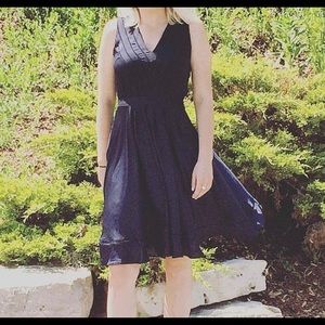 Banana Republic. Elegant. Navy blue dress.